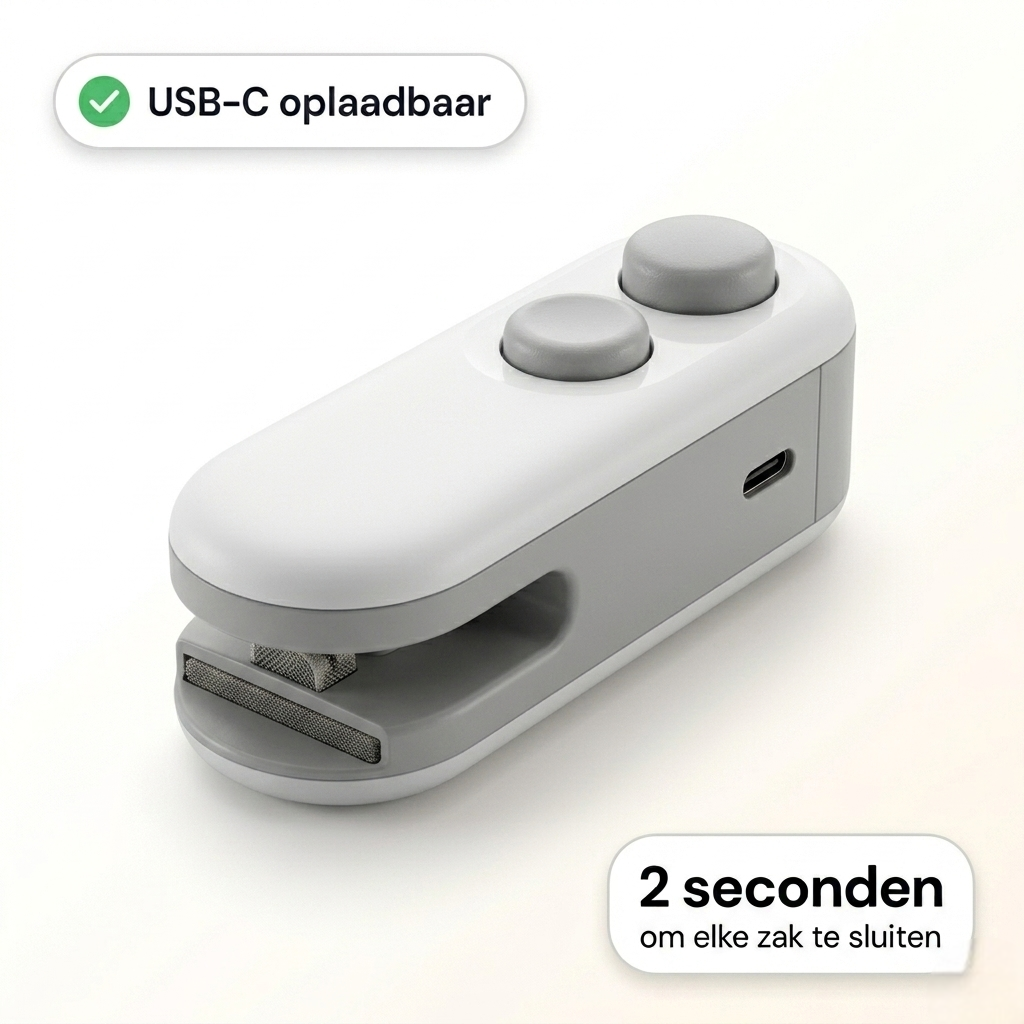 Sealzy® — Hersluitbare Snackzak Sealer